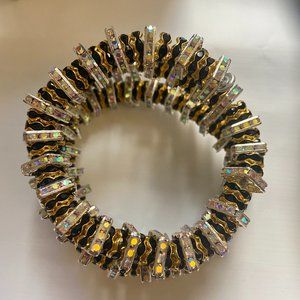 NEW Pearl Octopuss.y Gold and Silver Plated Crystal Bracelet Size S